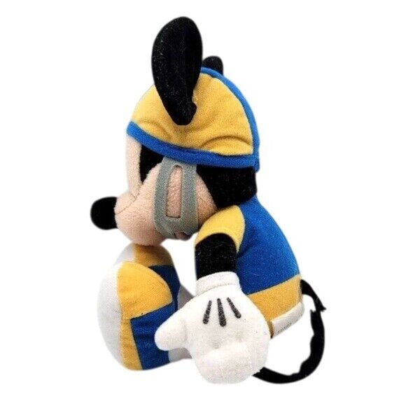 2/$15 Disney Football Mickey Mouse Doll Yellow Blue 10" Uniform Helmet Plush - Picture 3 of 11